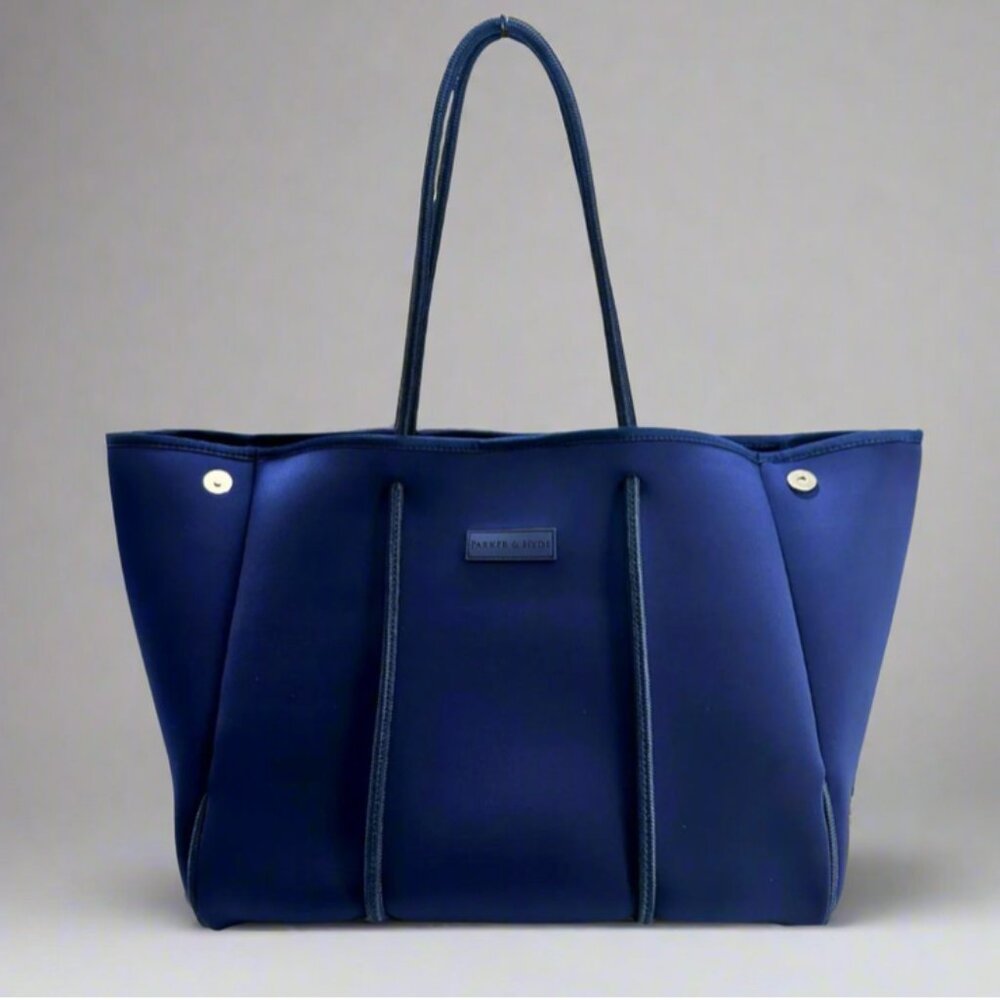 Parker & Hyde Parker Tote Navy Neoprene NWT Large Work Travel Bag SOLD OUT